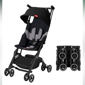 Travel Stroller - Black and Gray Stroller
